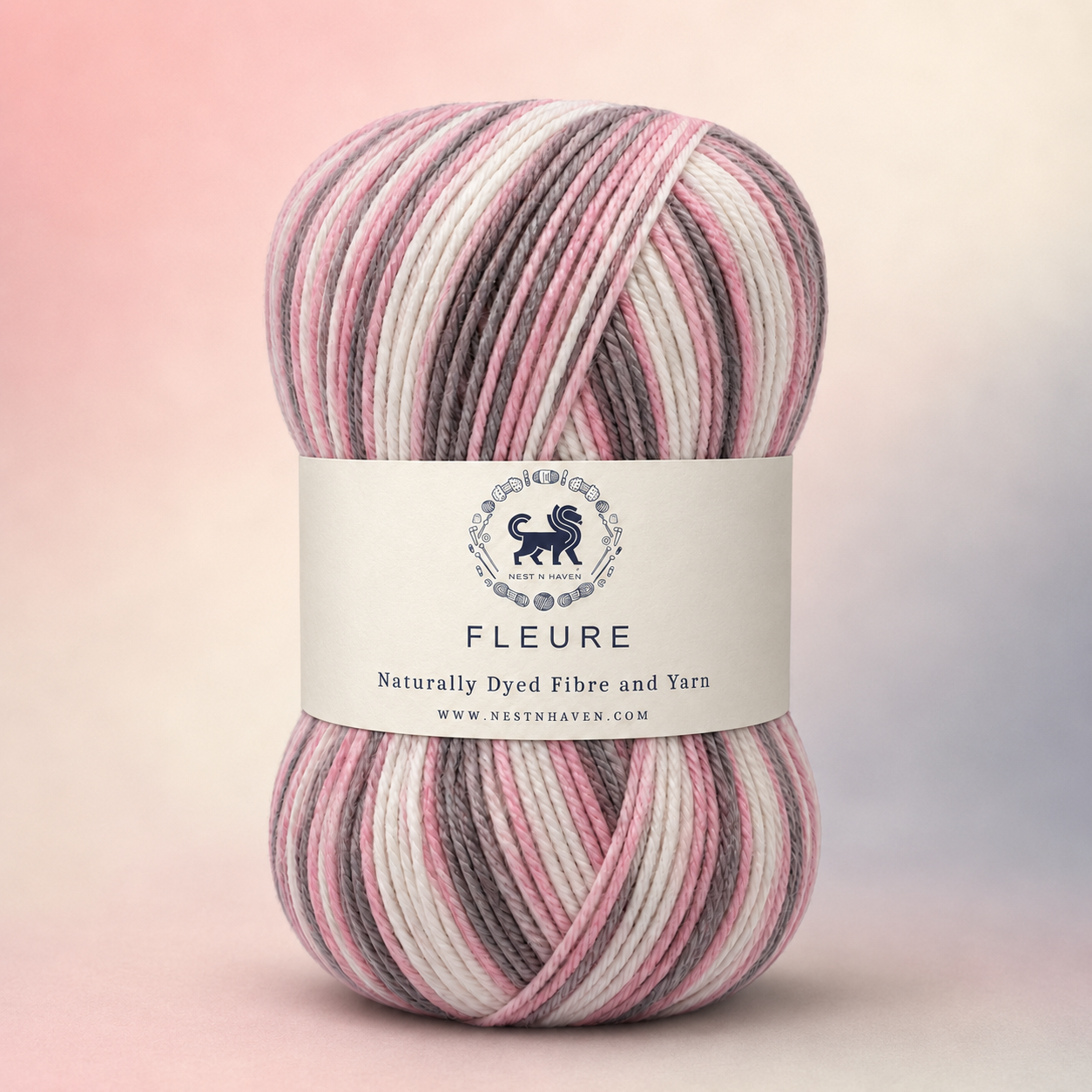 Fleure Hand Knitting and Crochet Yarn (100 gram) - Baby Pink