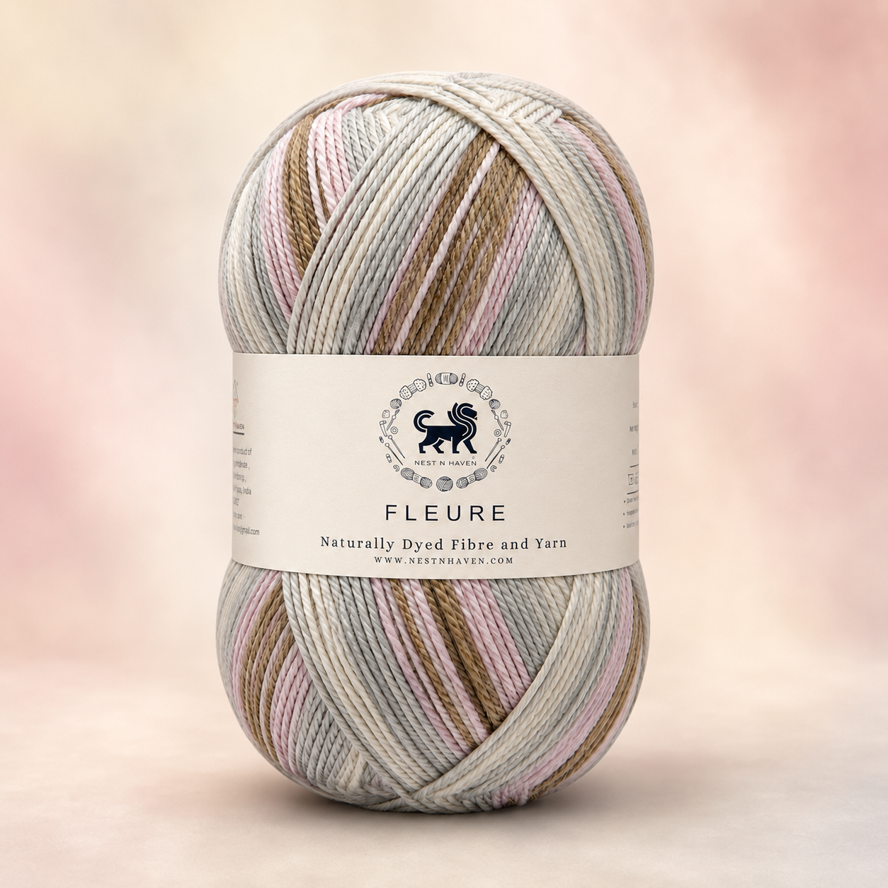 Fleure Hand Knitting and Crochet Yarn (100 gram) - White