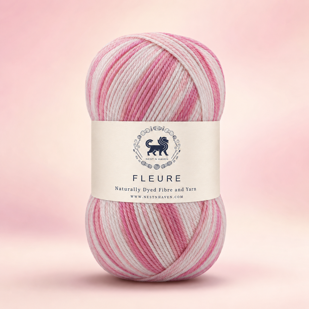 Fleure Hand Knitting and Crochet Yarn (100 gram) - Pink