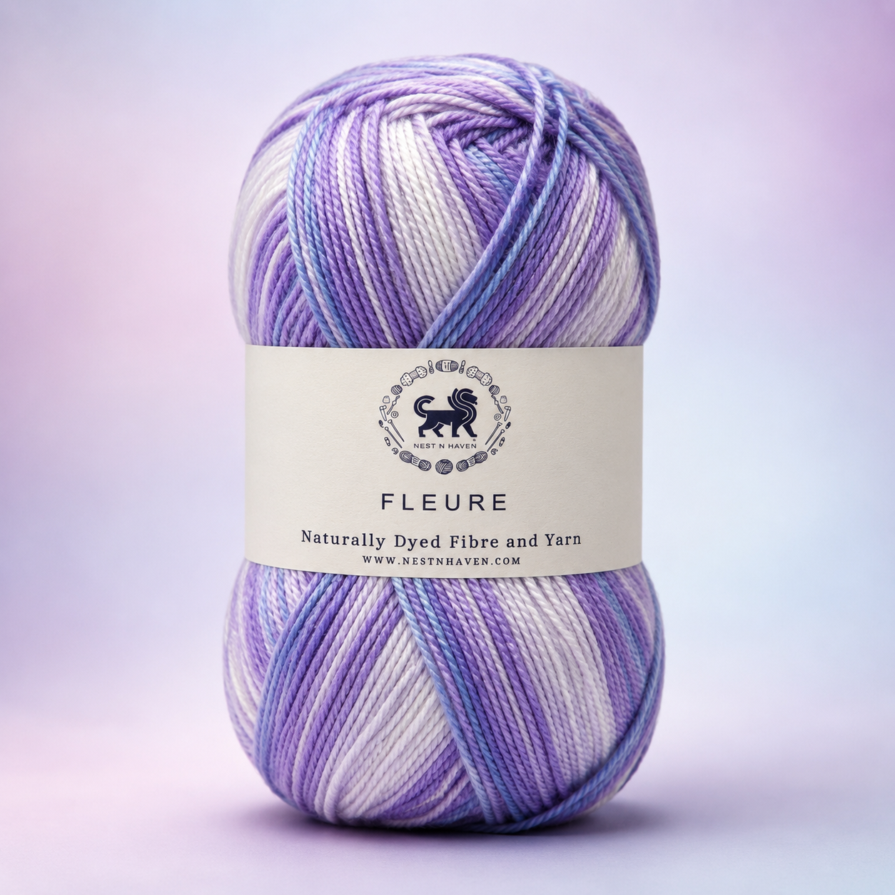Fleure Hand Knitting and Crochet Yarn (100 gram) - Purple