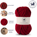 Plush and Cuddly Yarn (100 gram) - Cranberry