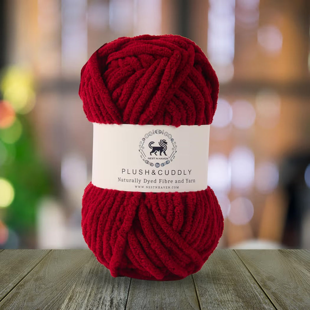 Plush and Cuddly Yarn (100 gram) - Cranberry