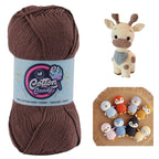 Cotton Candy Cotton Yarn (100 gram) - Dark Brown