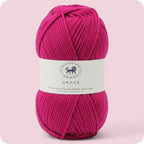 Graze Hand Knitting and Crochet Bulky Yarn (100 gram) - Dark Pink