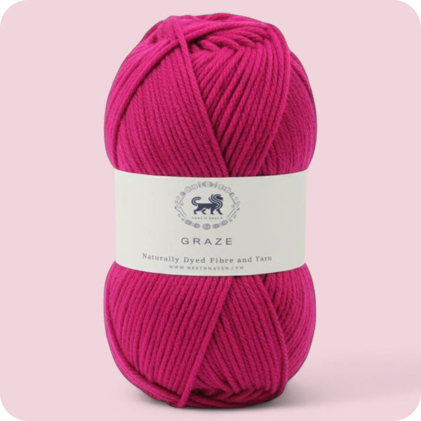 Graze Hand Knitting and Crochet Bulky Yarn (100 gram) - Dark Pink