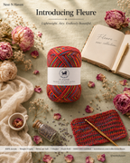 Fleure Yarn – Lightweight Knitting & Crochet acrylic Yarn , 100 grams  | Nest-N Haven | Shade -Red Velvet