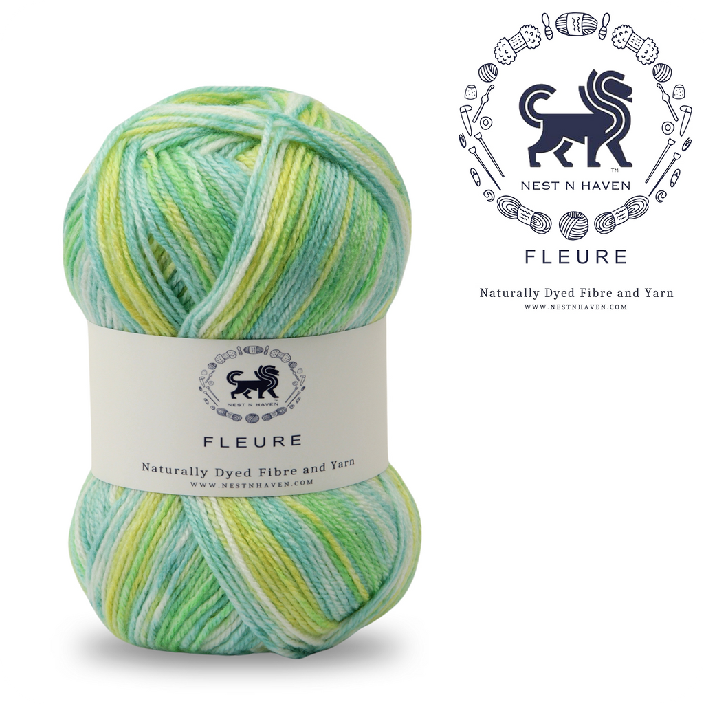 Fleure Hand Knitting and Crochet Yarn (100 gram) - Green