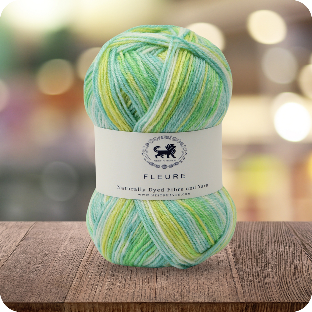 Fleure Hand Knitting and Crochet Yarn (100 gram) - Green
