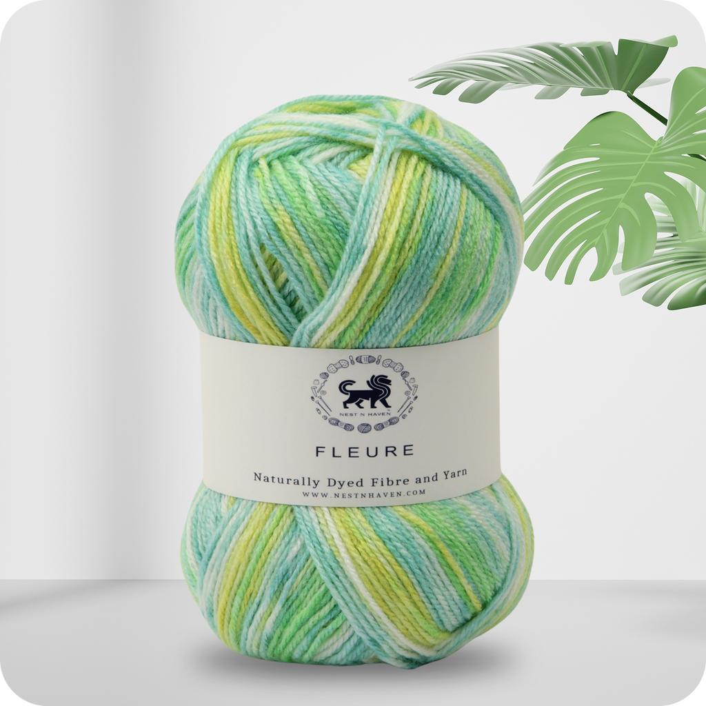 Fleure Hand Knitting and Crochet Yarn (100 gram) - Green
