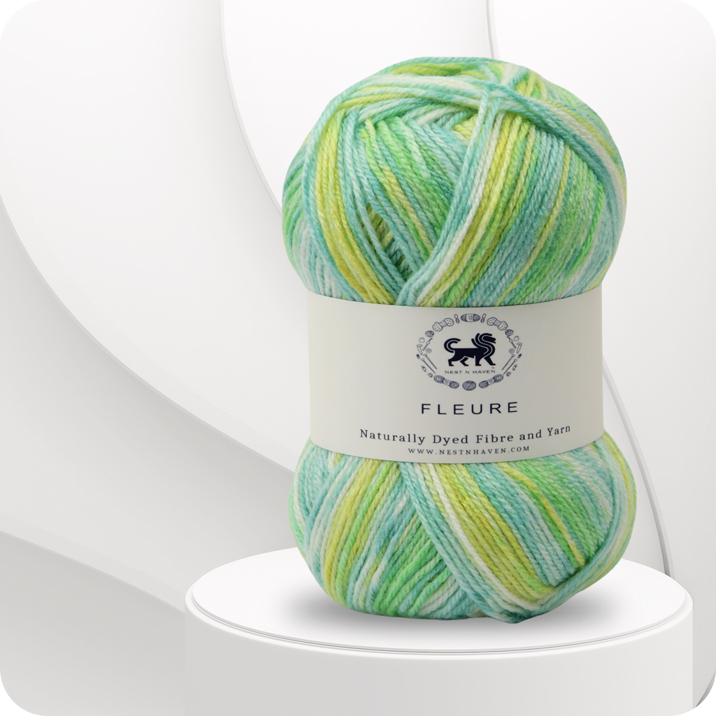 Fleure Hand Knitting and Crochet Yarn (100 gram) - Green