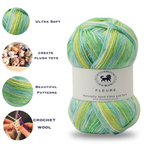 Fleure Hand Knitting and Crochet Yarn (100 gram) - Green