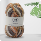 Fleure Hand Knitting and Crochet Yarn (100 gram) - Brown