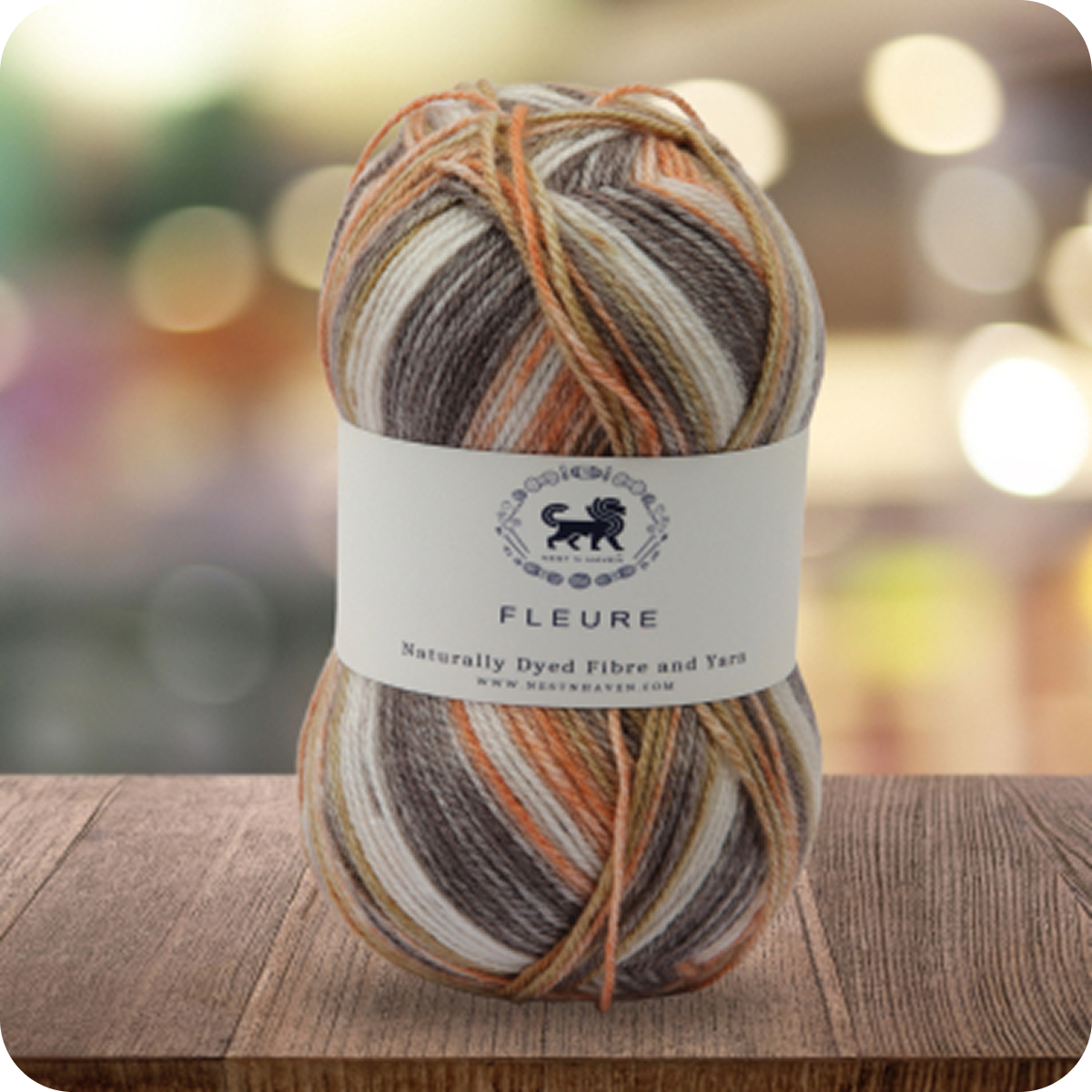 Fleure Hand Knitting and Crochet Yarn (100 gram) - Brown