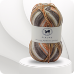 Fleure Hand Knitting and Crochet Yarn (100 gram) - Brown