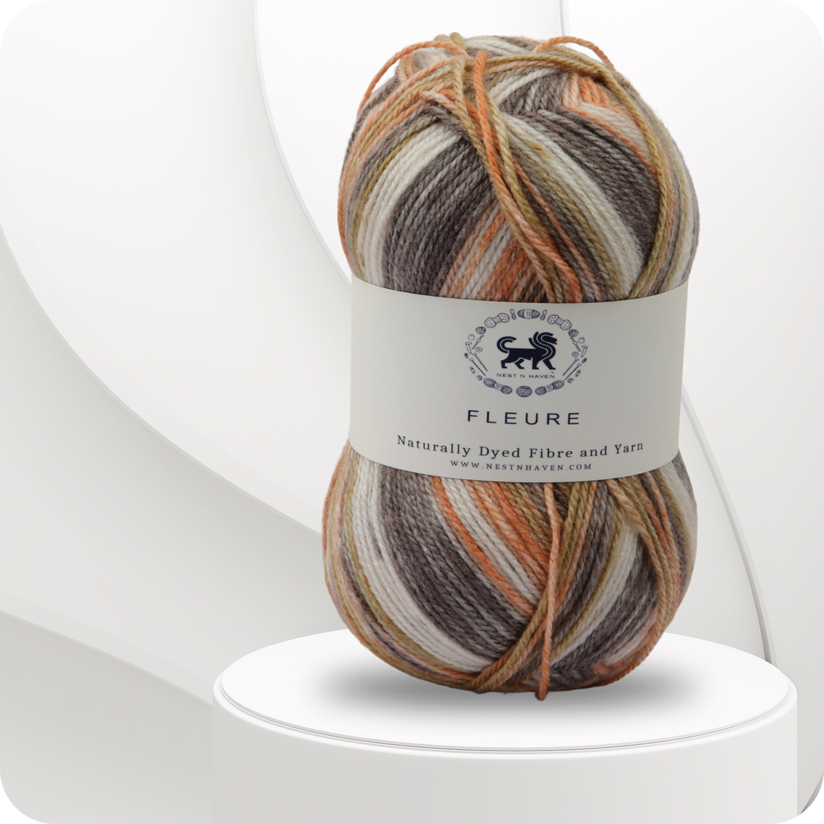 Fleure Hand Knitting and Crochet Yarn (100 gram) - Brown