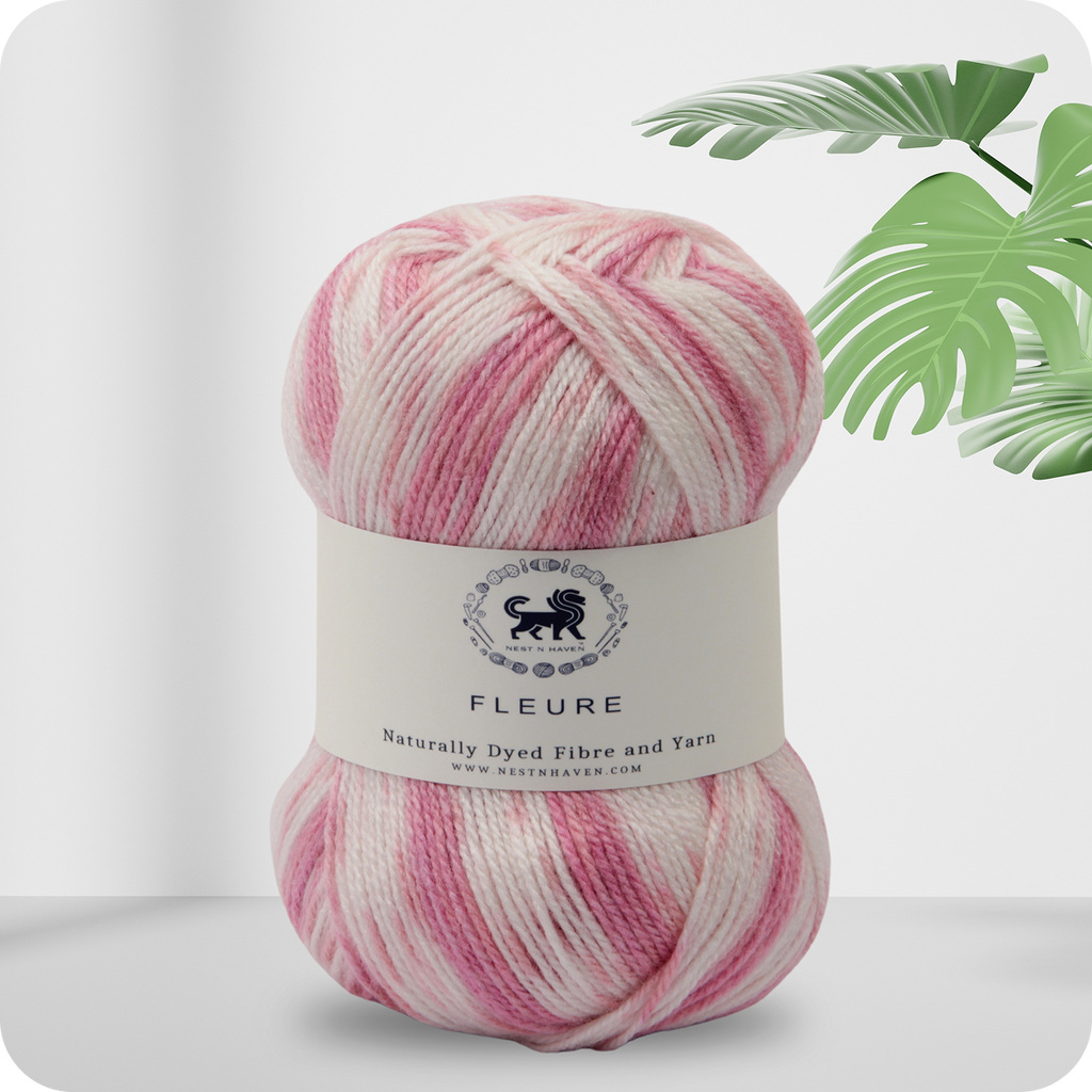 Fleure Hand Knitting and Crochet Yarn (100 gram) - Pink