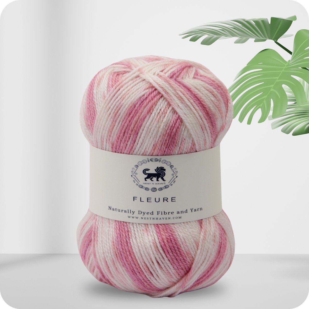 Fleure Hand Knitting and Crochet Yarn (100 gram) - Pink
