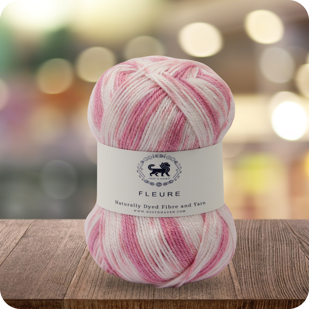 Fleure Hand Knitting and Crochet Yarn (100 gram) - Pink