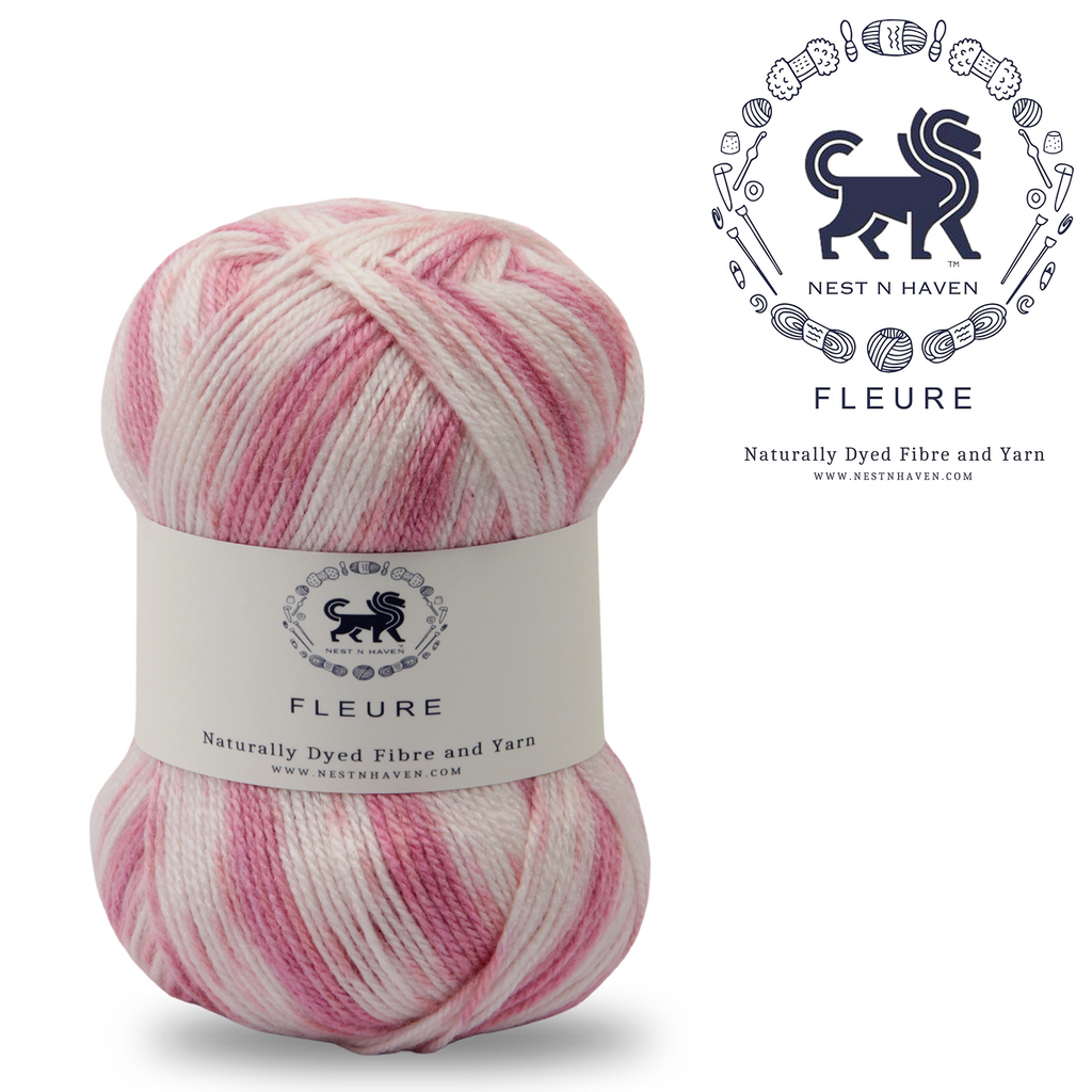 Fleure Hand Knitting and Crochet Yarn (100 gram) - Pink
