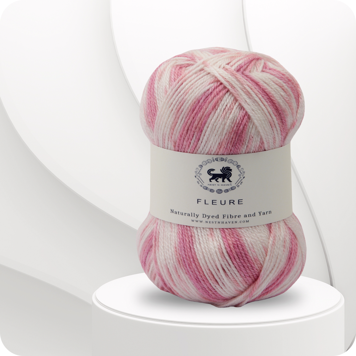 Fleure Hand Knitting and Crochet Yarn (100 gram) - Pink