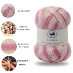 Fleure Hand Knitting and Crochet Yarn (100 gram) - Pink