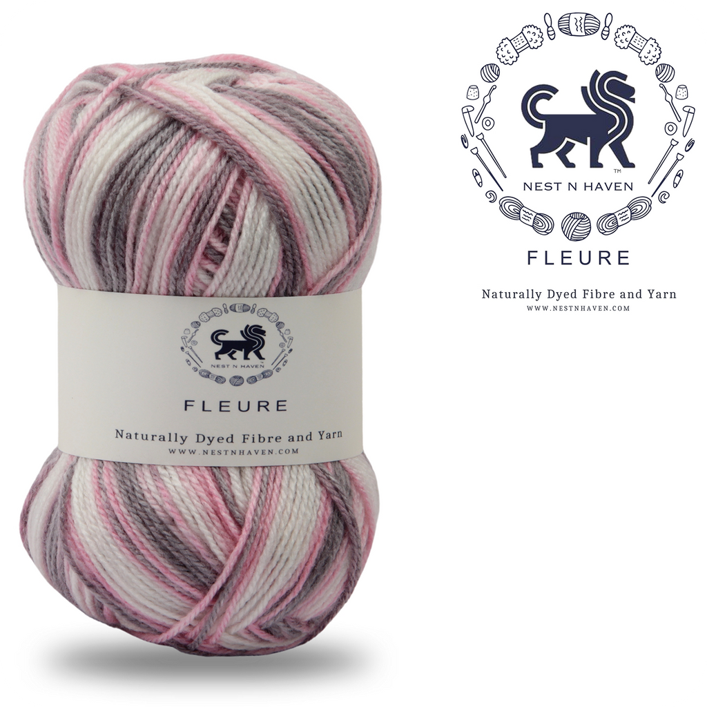 Fleure Hand Knitting and Crochet Yarn (100 gram) - Baby Pink