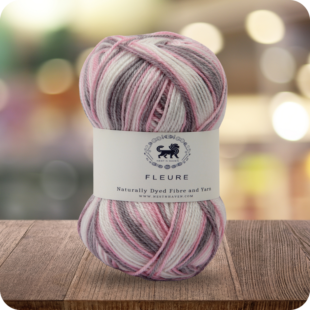 Fleure Hand Knitting and Crochet Yarn (100 gram) - Baby Pink