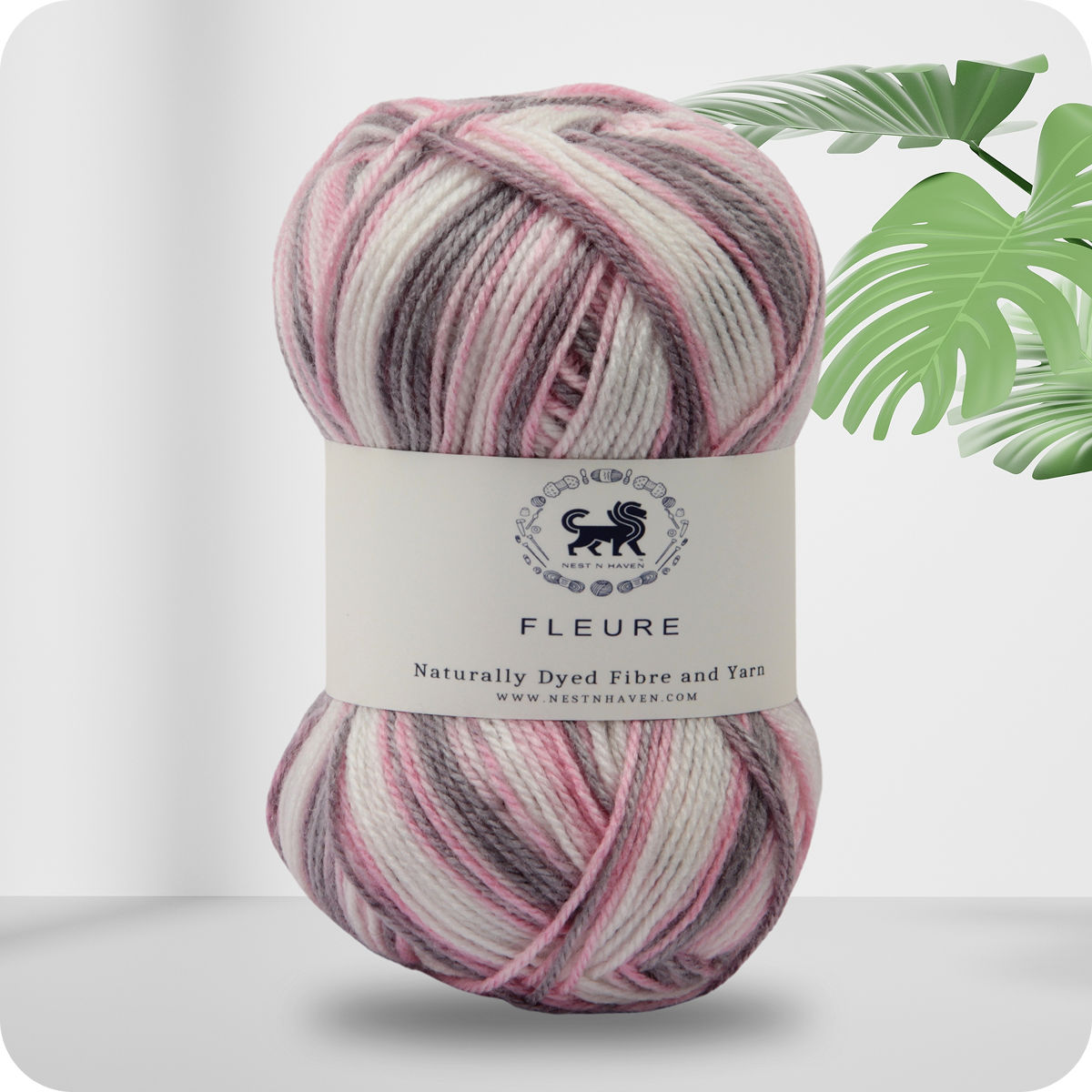 Fleure Hand Knitting and Crochet Yarn (100 gram) - Baby Pink