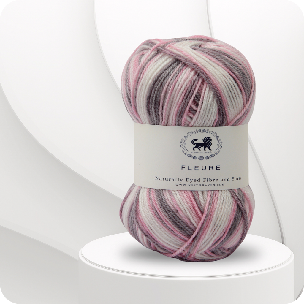 Fleure Hand Knitting and Crochet Yarn (100 gram) - Baby Pink