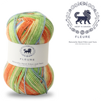 Fleure Hand Knitting and Crochet Yarn (100 gram) - Orange mix