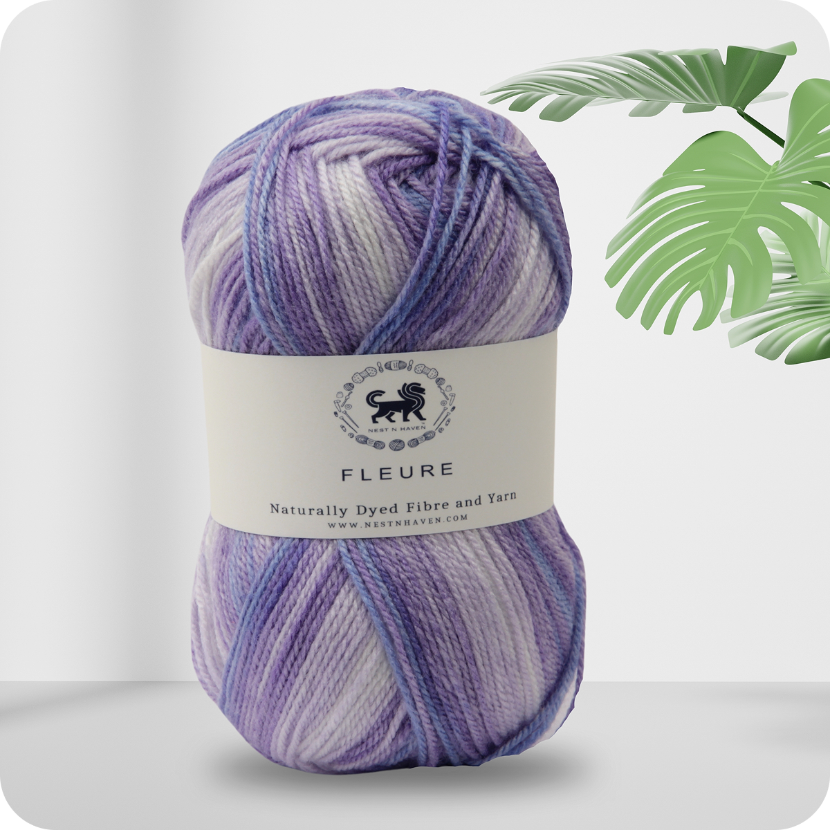 Fleure Hand Knitting and Crochet Yarn (100 gram) - Purple