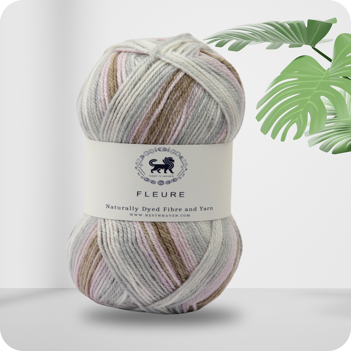 Fleure Hand Knitting and Crochet Yarn (100 gram) - White