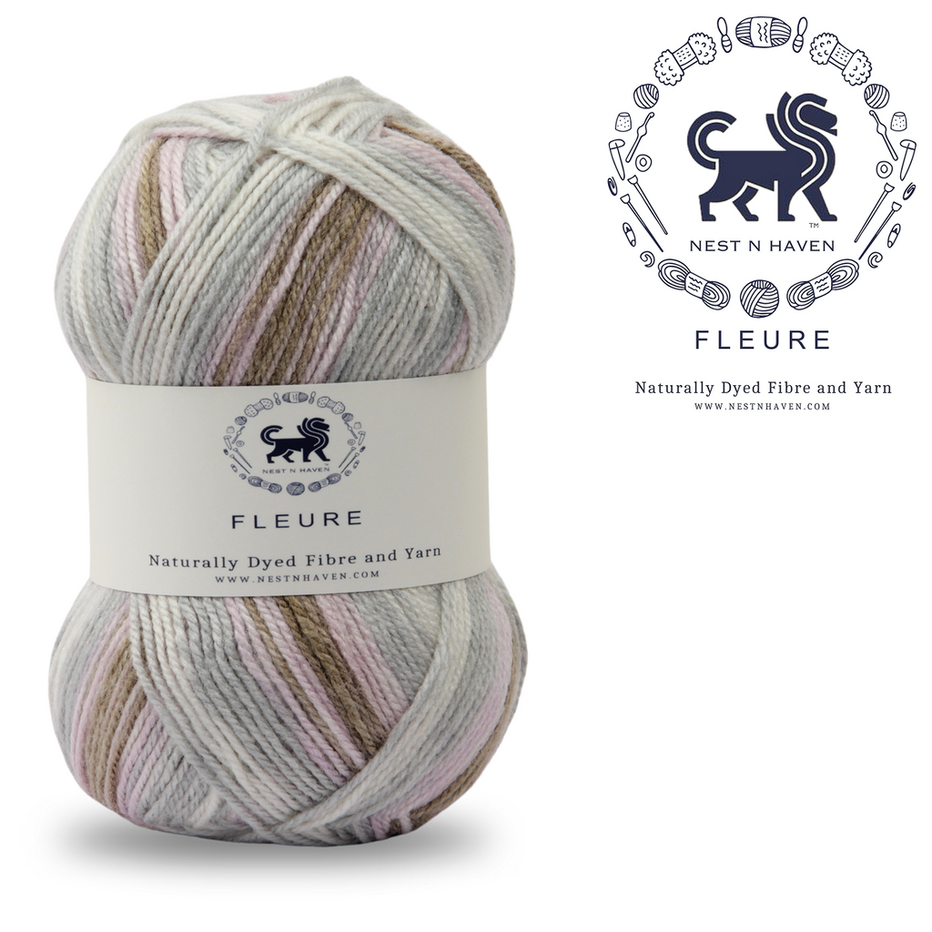 Fleure Hand Knitting and Crochet Yarn (100 gram) - White
