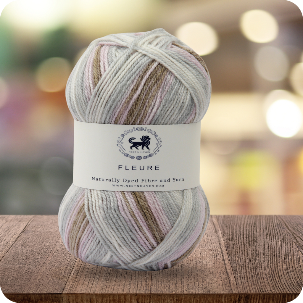 Fleure Hand Knitting and Crochet Yarn (100 gram) - White