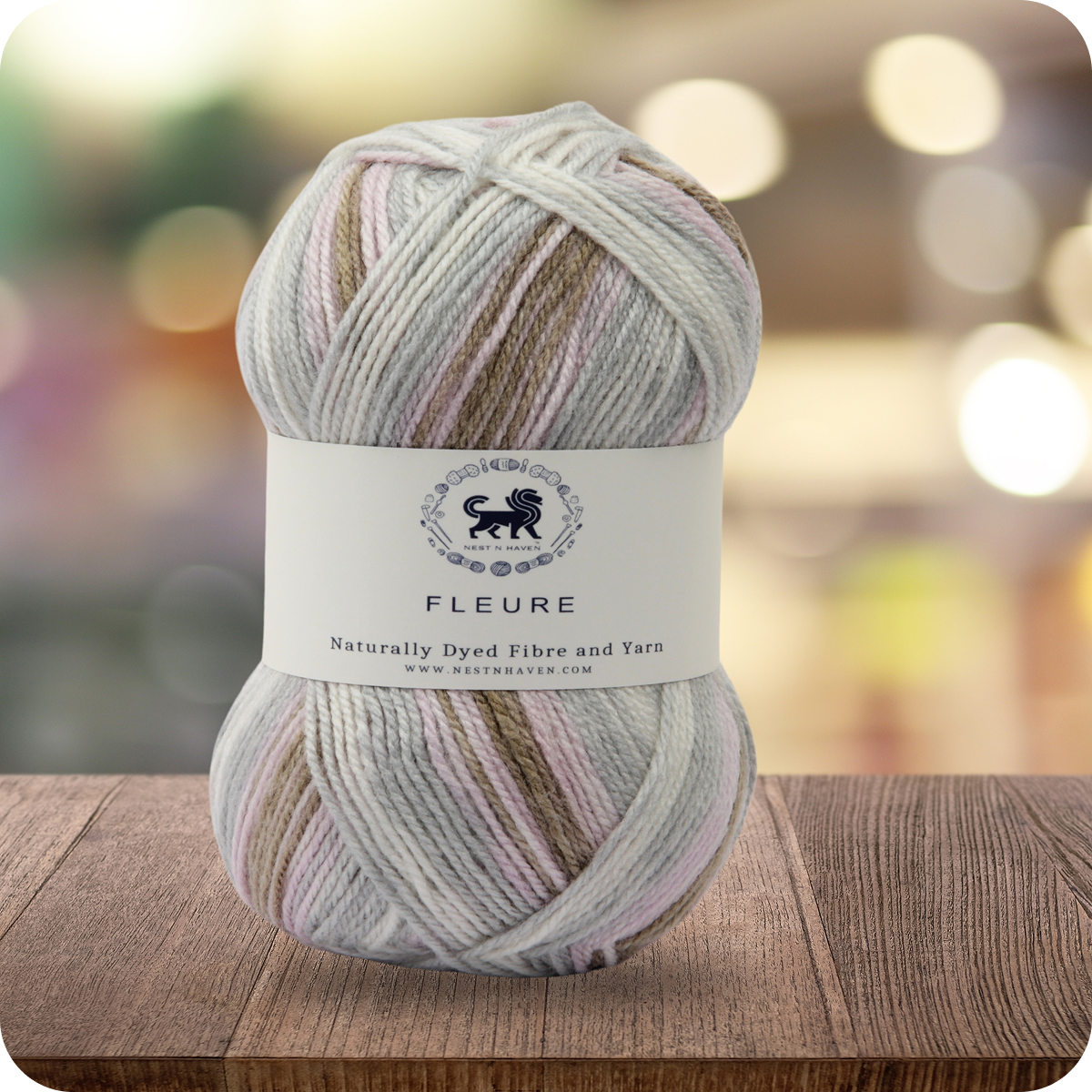 Fleure Hand Knitting and Crochet Yarn (100 gram) - White