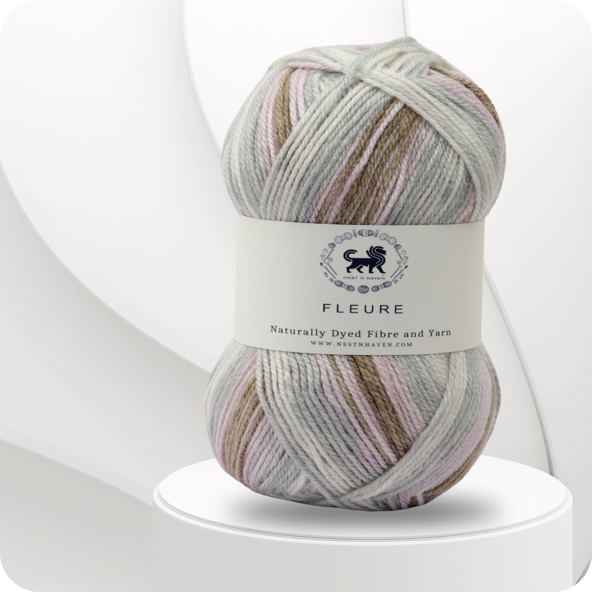 Fleure Hand Knitting and Crochet Yarn (100 gram) - White