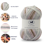 Fleure Hand Knitting and Crochet Yarn (100 gram) - White