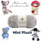 MINI Plush Chenille Yarn (100 gram) - Grey