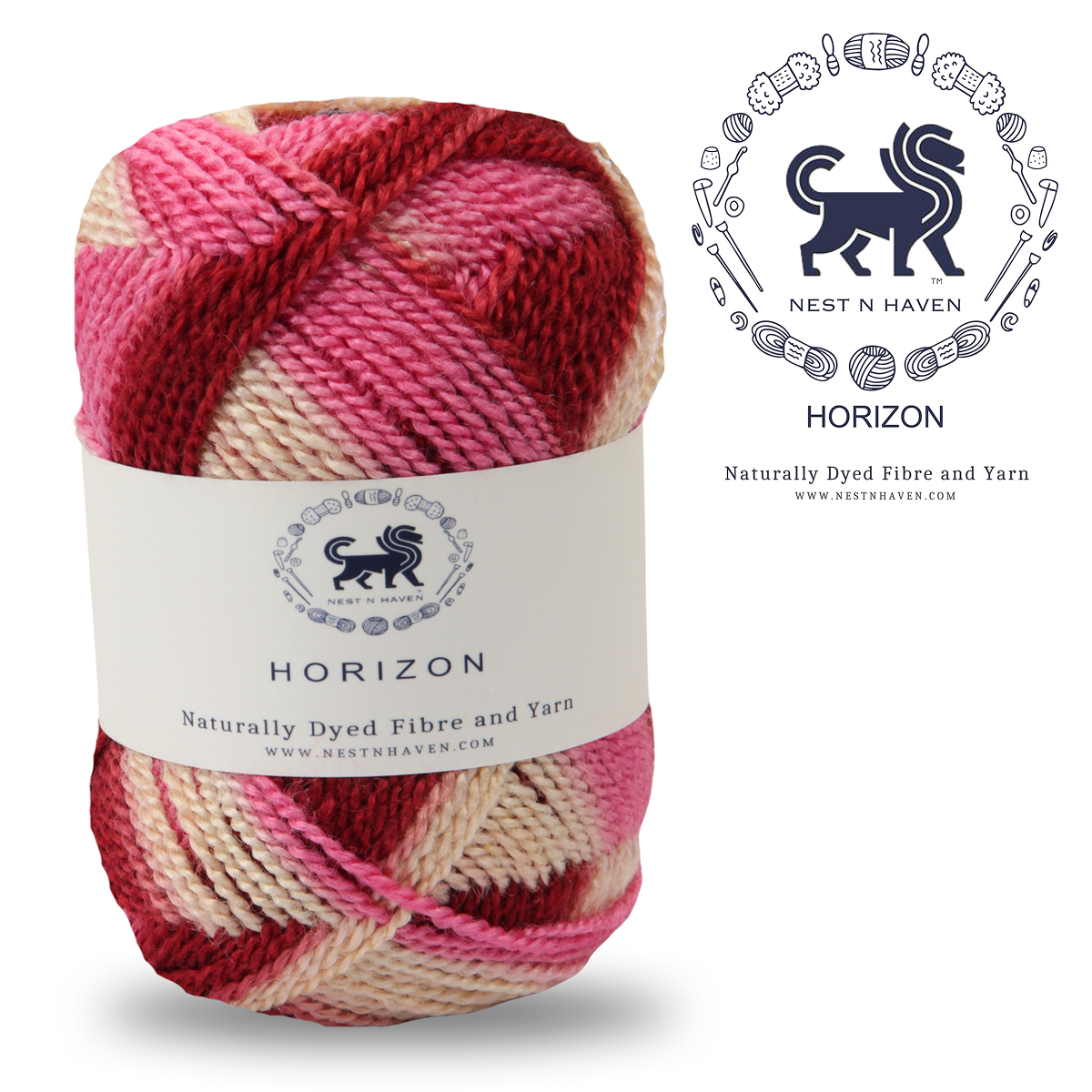 Horizon Naturally Dyed Fibre Yarn (100 gram) -  Multicolor 7