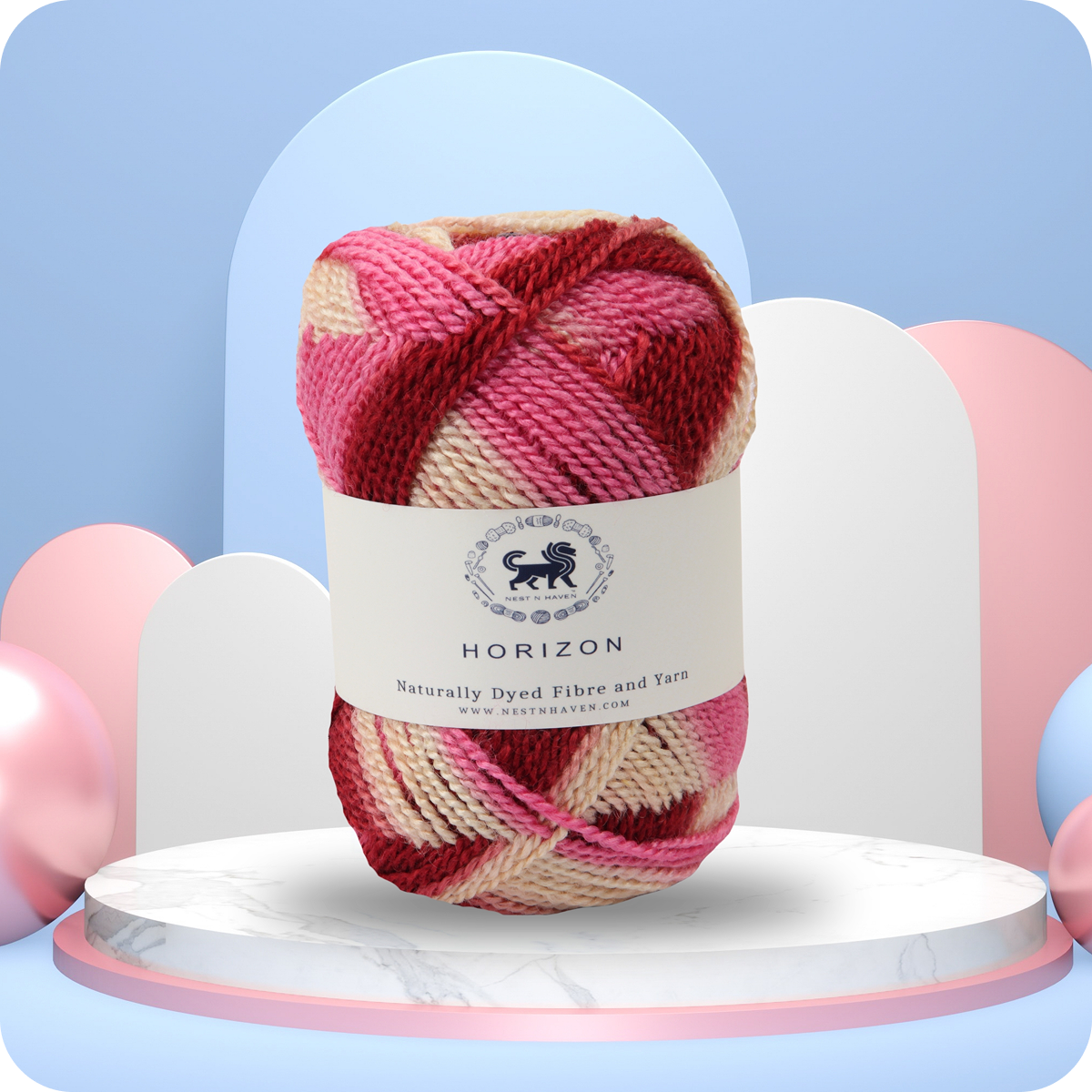 Horizon Naturally Dyed Fibre Yarn (100 gram) -  Multicolor 7