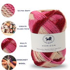 Horizon Naturally Dyed Fibre Yarn (100 gram) -  Multicolor 7