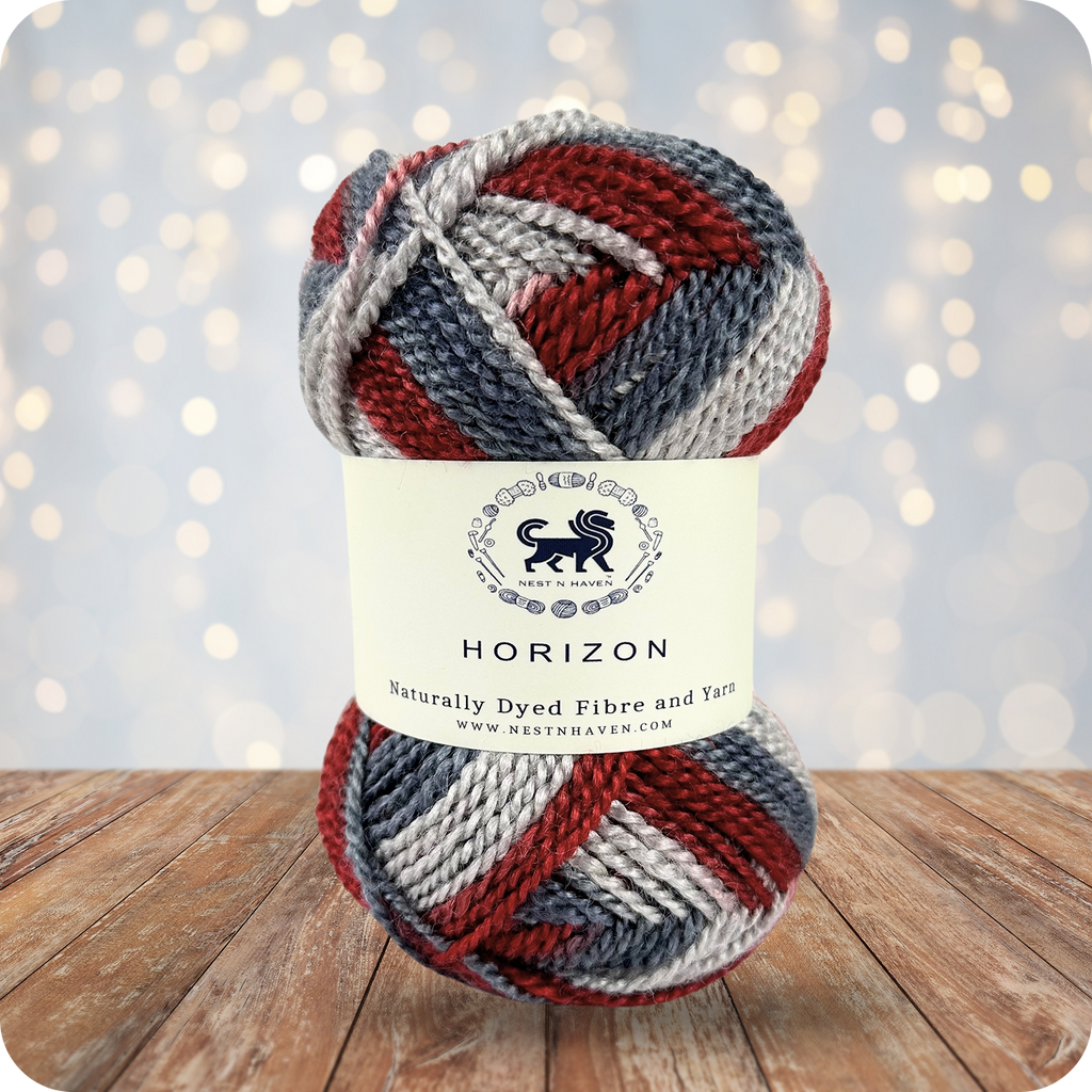 Horizon Naturally Dyed Fibre Yarn (100 gram) -  Multicolor 8