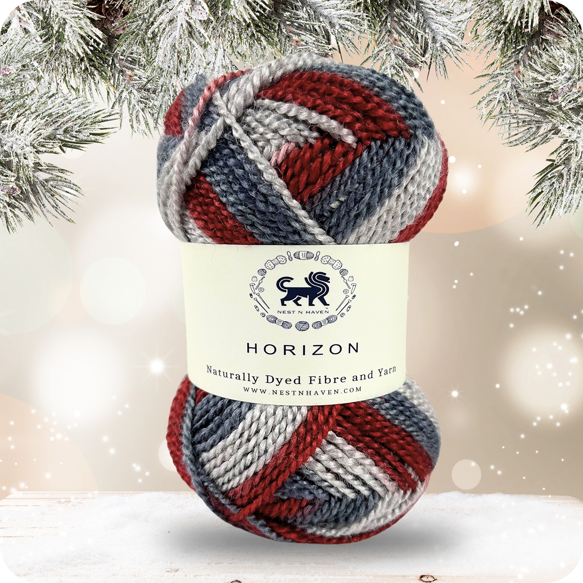 Horizon Naturally Dyed Fibre Yarn (100 gram) -  Multicolor 8