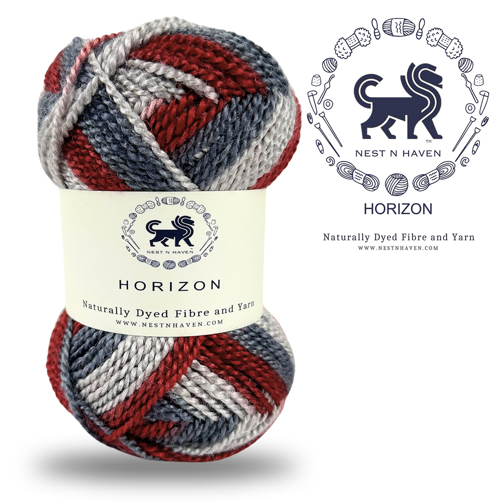 Horizon Naturally Dyed Fibre Yarn (100 gram) -  Multicolor 8