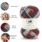 Horizon Naturally Dyed Fibre Yarn (100 gram) -  Multicolor 8