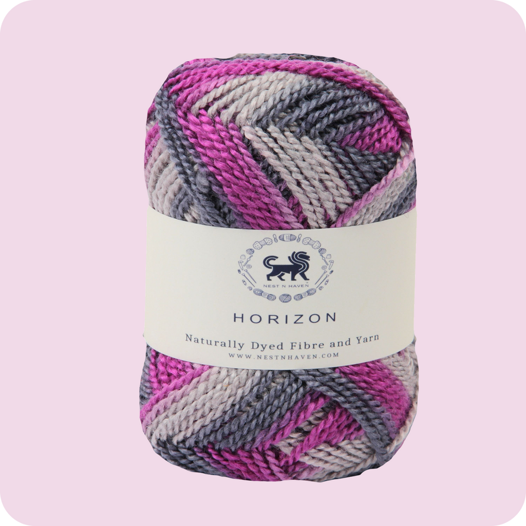 Horizon Naturally Dyed Fibre Yarn (100 gram) -  Multicolor 9