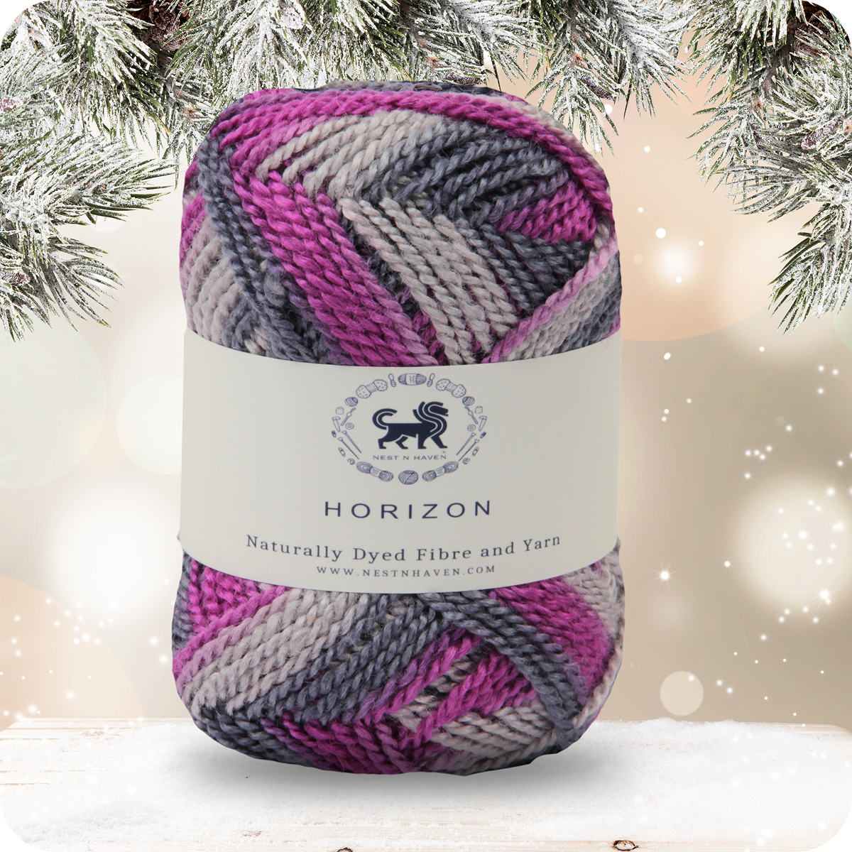 Horizon Naturally Dyed Fibre Yarn (100 gram) -  Multicolor 9