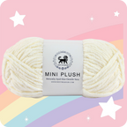 MINI Plush Chenille Yarn (100 gram) - Off White