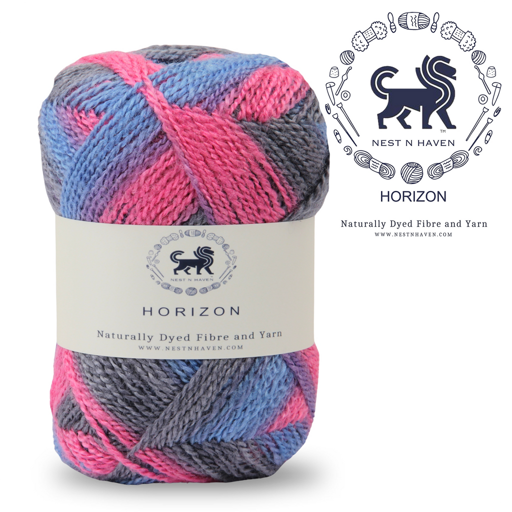 Horizon Naturally Dyed Fibre Yarn (100 gram) -  Multicolor 10