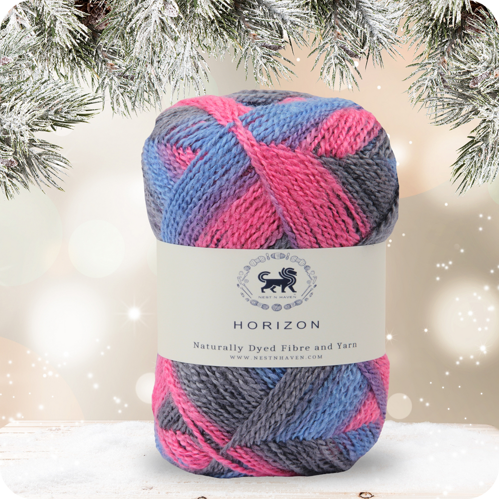 Horizon Naturally Dyed Fibre Yarn (100 gram) -  Multicolor 10